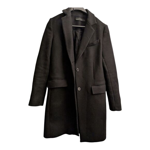 Zara Manteco Tailored Wool Coat Medium - Picture 8 of 12